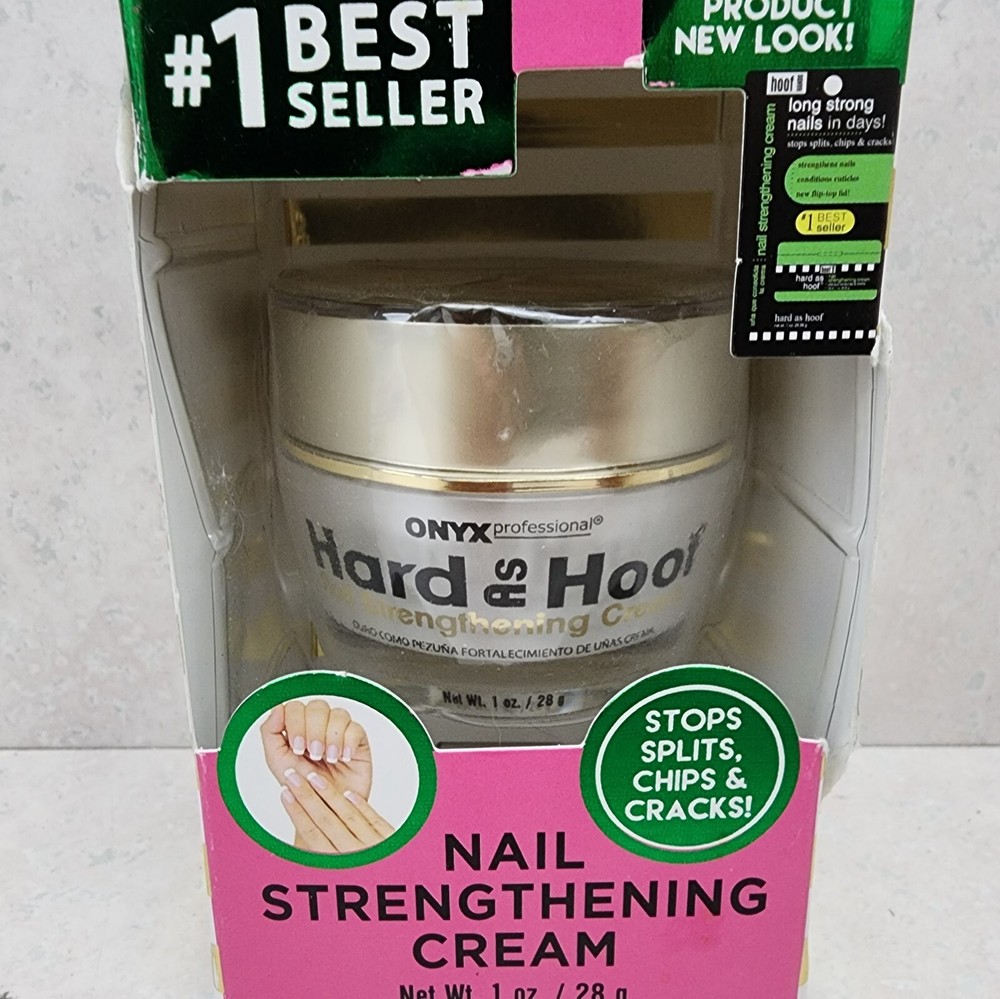 Onyx Professional Hard as Hoof Nail Strengthening Cream, 1 Oz, New in BOX