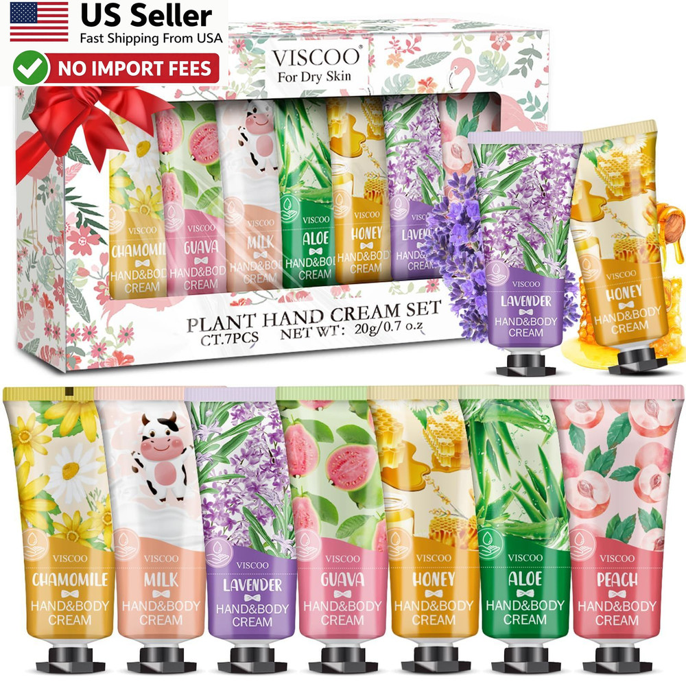 VISCOO 7 Pack Hand Cream Gift Set For Women Teacher Appreciation Birth FROM USA