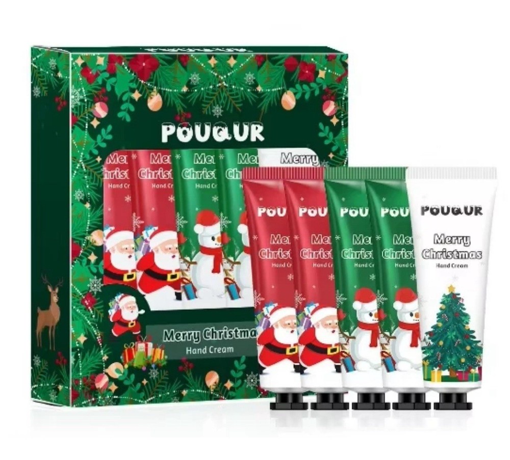 Christmas Hand Cream Set, 5 Pack Mini Hand Lotion Travel Size