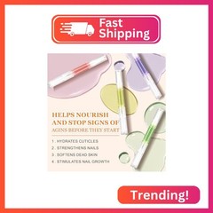 Meschett Cuticle Oil Pens with Nail File for Nail Care, 4PCS Nail Oil Pens with