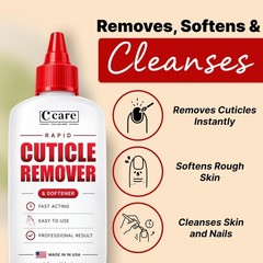 Professional Cuticle Remover 2oz – Rapid Gel, Hydrating Aloe, Almond Oil Formula