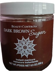 BeautiControl Spa Manicure Instant Dark Brown Sugar Scrub 10 oz. New Sealed