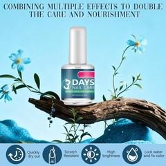 2Pcs 3-Day Keratin Nail Strengthener for Weak Brittle Nails Repair & Growth