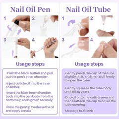 RAQEHO Refillable Cuticle Oil Pen – 1 Empty Nail 0.06 Fl Oz (Pack of 10)