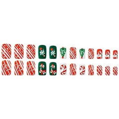 Holiday Glamours Press On Nail Featuring Jelly Adhesive Pads And Nail File Kit