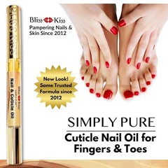 Bliss Kiss | 1 Vanilla Fragrance | Nail Oil Cuticle Pen w/Vitamin E & Jojoba⏤Nai