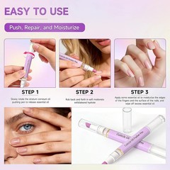 2 Pcs 2-in-1 Cuticle Oil Pusher Pen – 2026 New Ceramic Pen,No Purple
