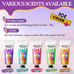 Set Of 5 Ice Cream Scented Deeply Nourish Hand Lotion Ice Cream Hand Cream