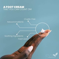 Eva Naturals Tea Tree Foot Cream – Moisturising 4 Fl Oz (Pack of 1), White