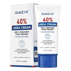 OUKEYA Urea Cream 40 Percent Tube 3 Oz, Foot & 3 Ounce (Pack of 1), 3