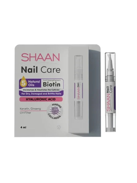 Shaan Nail Care Moisturizes & Nourishes the Cuticies For Dry, Damaged Nails 4ML