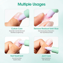6Ml Ceramic Cuticle Oil Pusher Pen, Cuticle Remover & Cuticle Oil Pen, Nail Care
