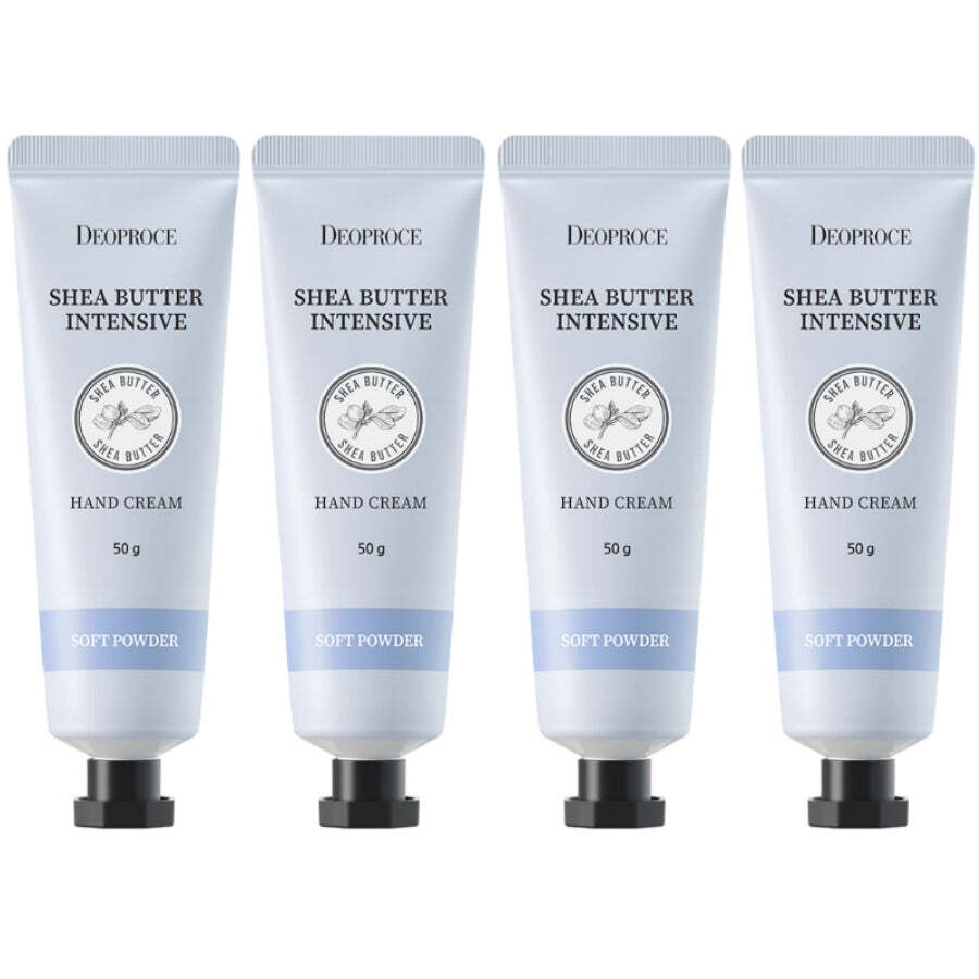Deoproce Shea Butter Intensive Hand Cream Soft Powder 50g*4Pcs – FREE SHIPPING