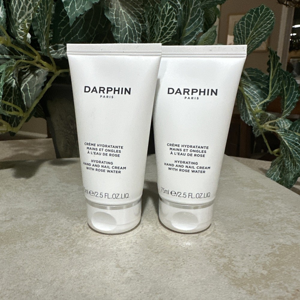 2 Darphin All Day Hydrating Hand & Nail Cream With Rose Water 2.5 oz/ 75ml Each
