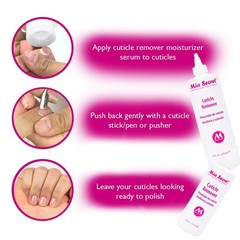 Mia Secret Cuticle Softener Remover 16 Ounces Fast Acting Nail Care Product