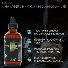Aceite para barba espesante de 113 g: mezcla hidratante con romero