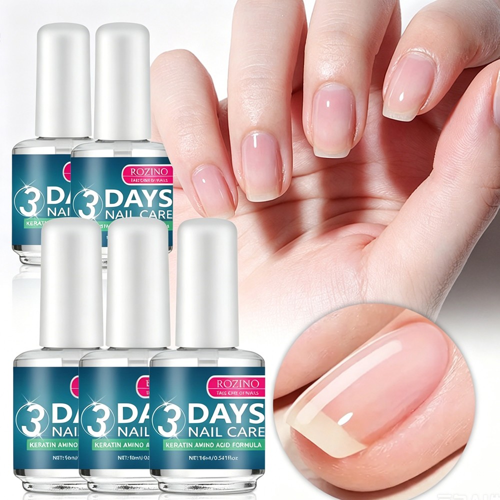 5PCS 16ml 3 Days Nail Treatment Oil Keratin Amino Acid Nourish Dry Fragile Nails