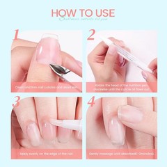 6PCS Cuticle Oil Pen Kit Nail Nourishing Repair Treatment for Salon and Home New