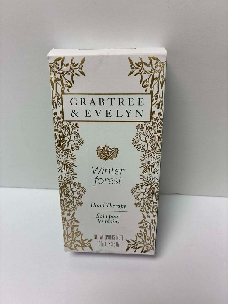 Crabtree & Evelyn Winter Forest Hand Therapy 3.5oz NIB Sealed Luxury Hand Cream