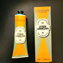 L’Occitane Citron Luminciana Hand Cream. 5.2 oz, 150ml , New in Box