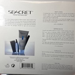 Seacret From The Dead Sea 3 Piece Nail & Body Care Kit Wild Kiwi no file READ