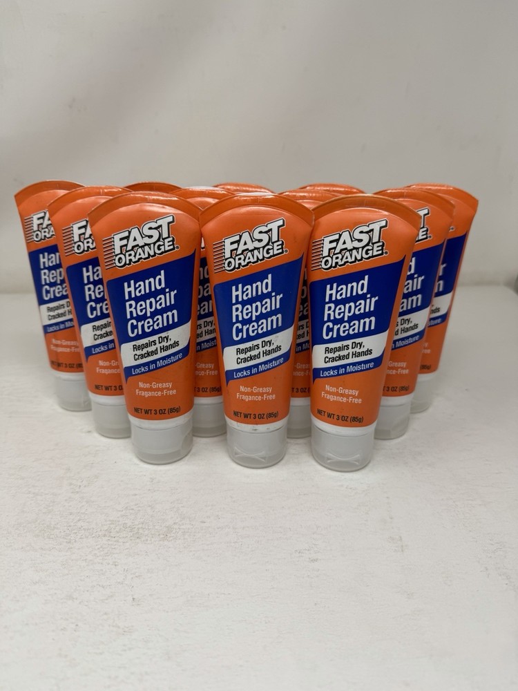 Fast Orange Hand Repair Cream, Repairs Dry & Cracked Hands 12 pack