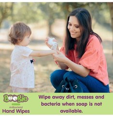 NEW (5×20 Count) Boogie Antibacterial Hand Wipes Alcohol Free – Total 100 Wipes