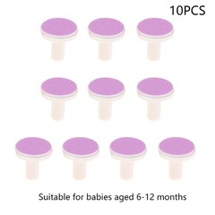 10pcs Abrasive Paper Baby Nail File Pads Nail Grinding Heads Infant