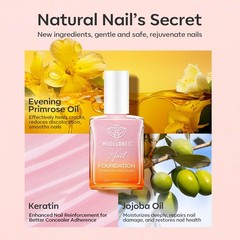 modelones Nail Strengthener, Sparkle 0.5 Fl Oz (Pack of 1), A4-Glitter Pink