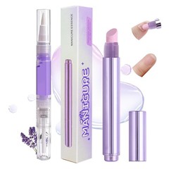 Ceramic Cuticle Oil Pusher Pen -3 in 1 Cuticle Remover Pen for Nails, Nail Care
