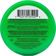 O’Keeffe’s Working Hands Hand Cream for Extremely Dry, Cracked Hands, 3.4 Ounce