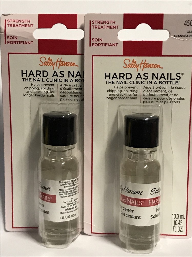 Sally Hansen Hard As Nails Strength Treatment, Clear (45077), (Lot of 2)