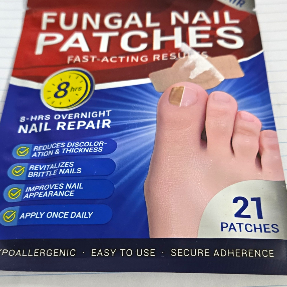 Fungal Nail Repair Patches, 8-Hour Overnight Patch Treatment, 21 Patches