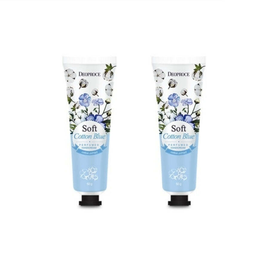 Deoproce Perfumed Hand Cream Soft Cotton Blue 50g*2Pcs – FREE SHIPPING