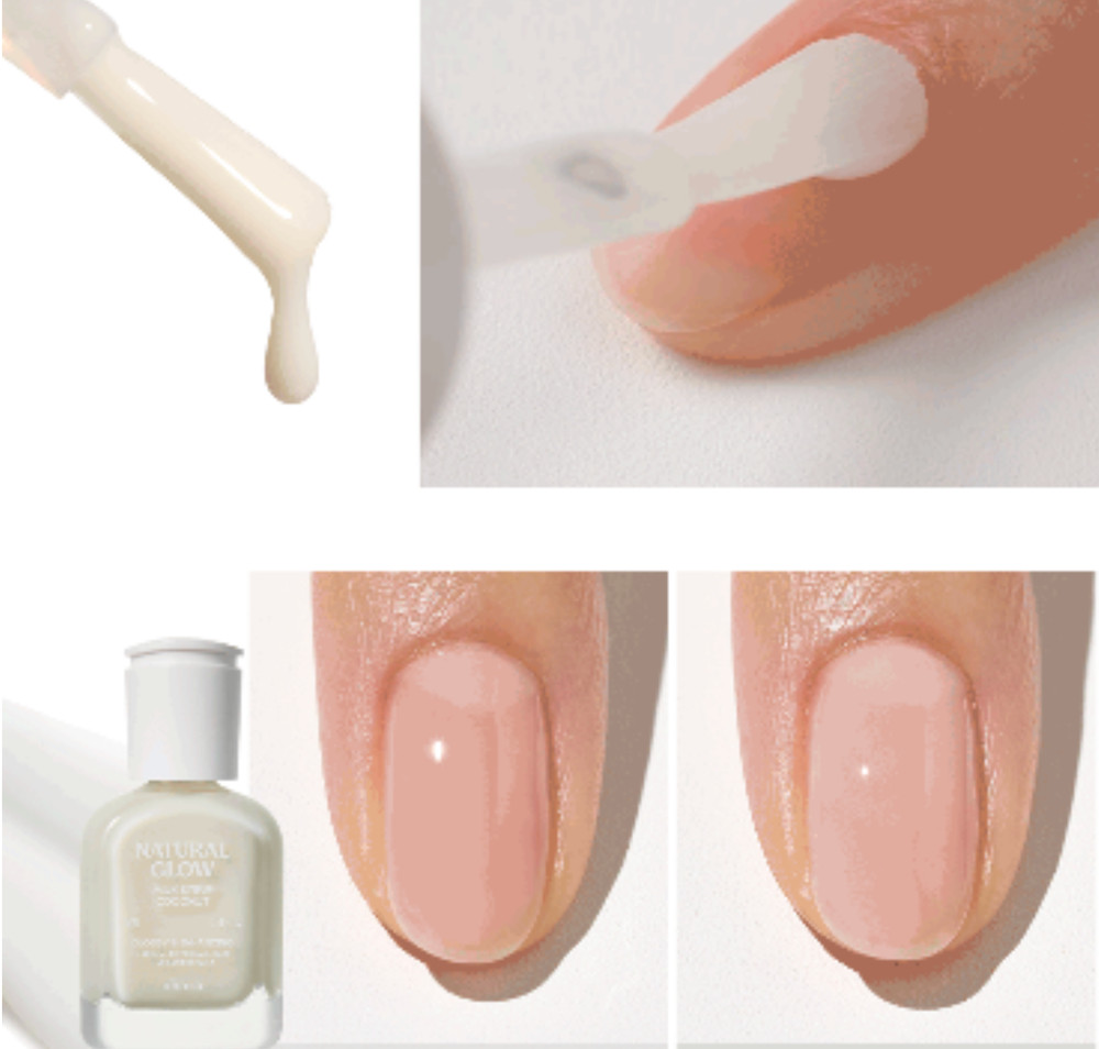 Ohora Natural Glow Milk Syrup Coconut Nail Strengthener Vegan Nail Care