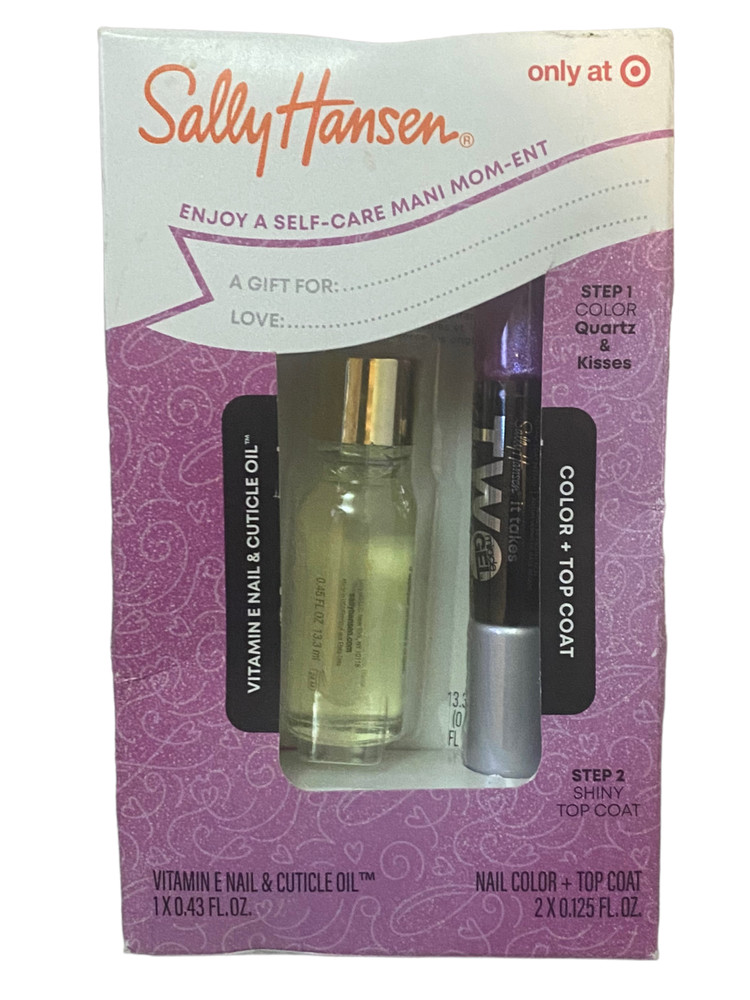 Sally Hansen Miracle Gel Nail Color & Nail Cuticle Oil #950 Quartz & Kisses