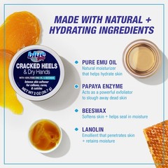 Blue Goo CRACKED HEELS & DRY HANDS Skin Softener 2 Ounce (Pack of 1), blue