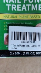 NQINQI 7-Day Nail Fungus Treatment Cream with Ginger Root Extract 2 x 30ml