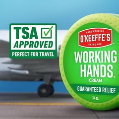 O’Keeffe’s 3.4 oz Hand Cream – Unscented Relief for Extremely Dry, Cracked Hands