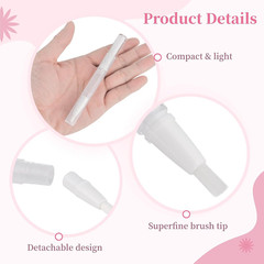 50 Pack 3Ml Transparent Twist Pen with Pipettes, Empty Cuticle Oil