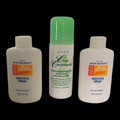 Avon Cool Confidence Roll-On Deodorant + Skin-So-Soft Anti-Itch Refill Sprays