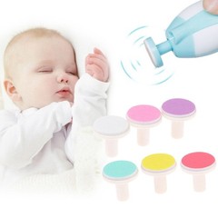10pcs Abrasive Paper Baby Nail File Pads Nail Grinding Heads Infant