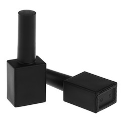 15ml Empty Nail Polish Glass Bottles Round Shape Brush & Cap Refillable