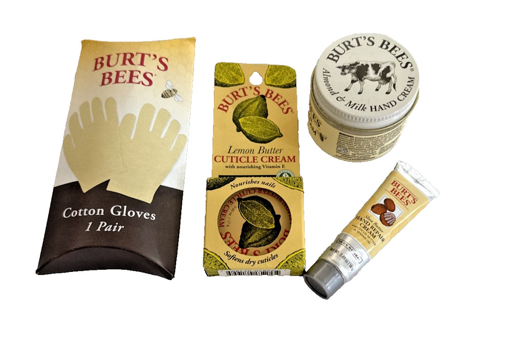 Burt’s Bees Hand Repair Kit -Hand Cream/Repair Cream /Cuticle Cream /gloves