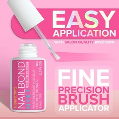 Super Strong Nail Glue for Press On Nails, 0.27 Fl Oz (Pack of 1), Clear