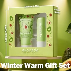 Avocado Hand Cream & Lip Balm Set – Ultra Moisturizing for Dry Skin & Lips 2PCS