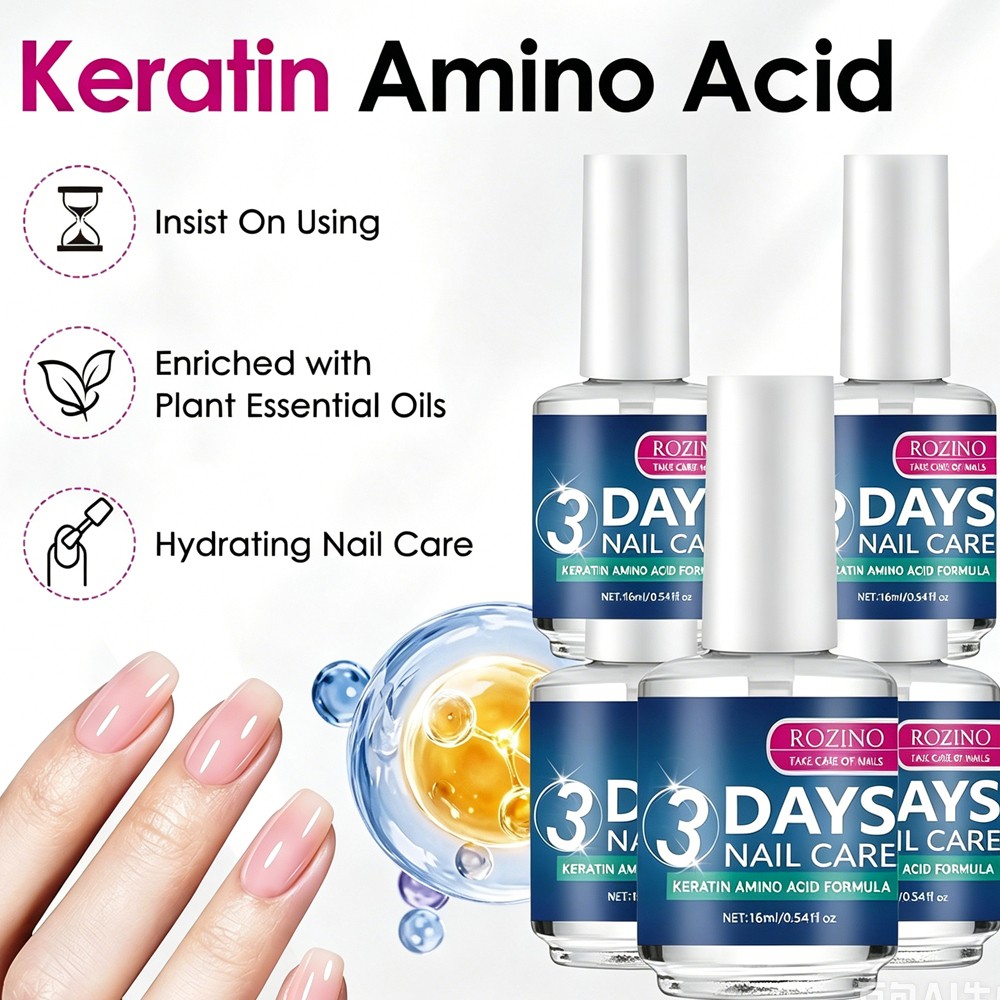 5Pack 3 Days Nail Care Polish Oil for Weak Brittle Cracked Nails Strengthener