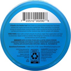 O’Keeffe’s for Healthy Feet Foot Cream – 6.4 oz Ounce (Pack of 1), Blue