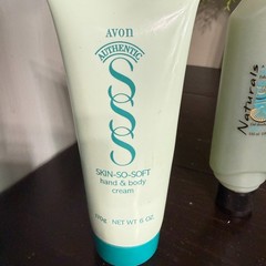 Avon VTG Rich Moisture Hand & Nail Cream Skin So Soft Body Cream Naturals Shower
