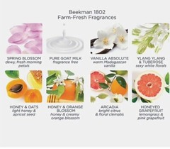BEEKMAN PURE GOAT MILK HAND CREAM Honeyed Grapefruit Fragrance 2 oz / 59ml New